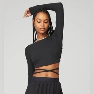 Alo Yoga Ribbed Manifest Long Sleeve